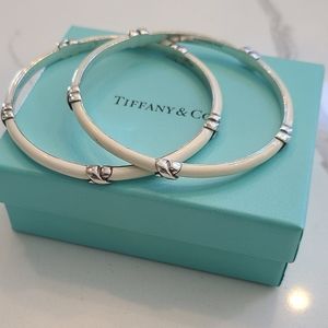 Tiffany & Co White Enamel Bracelets